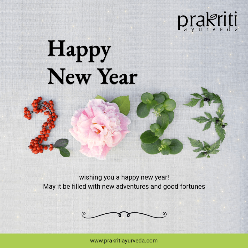 Happy New Year 2023 — Prakriti Ayurveda Chennai Wellness New Year